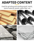 Different materials including wood, metal, stone, and plastic suitable for Tough As Nails Heavy Duty Angle Grinder Backing Pad use.