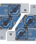 FTVOGUE Heavy Duty Welding Magnet 2 Pack with switches for precise alignment and a 62-pound pull force for steel or pipes.