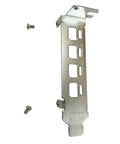 Low Profile Short Gpu Bracket Replacement Compatible With Quadro K1200 Nvs510 P400 P600 P620 P1000 T600 T1000 heavy steel bracket with screws.