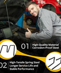 Mechanic with open car hood showing Honda Accord Trunk Rear Lid Torsion Spring Replacement For 2008 To 2012 Models 3.5L And 2.4L
