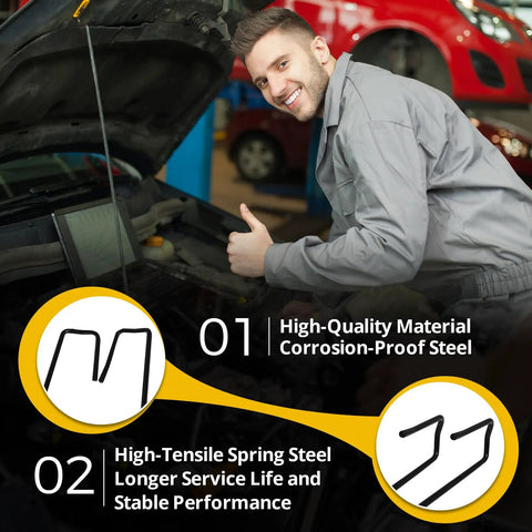 Mechanic with open car hood showing Honda Accord Trunk Rear Lid Torsion Spring Replacement For 2008 To 2012 Models 3.5L And 2.4L