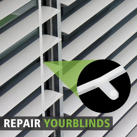 20 Pcs Universal Window Blind Repair Kit Featuring Rugged Shutter Slide Connectors And Slotted Tilt Bars For Quick No Sweat Fixes And Top Shelf Shade Realignment on vertical blinds.