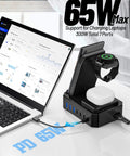 Beast 10 In 1 Wireless Charging Station with 7 USB C Ports, 65W Fast Charging Stand, 300W power, charging multiple devices.