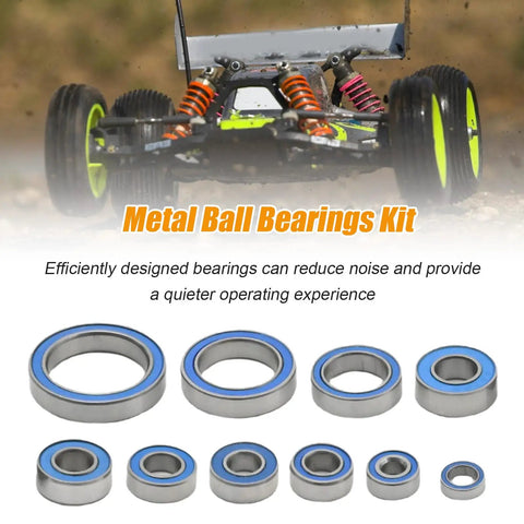 55 Piece Metal Ball Bearings Kit For Trx6 Rc Cars With Rubber Sealed Wheels Front Rear Axle Carrier 10th Scale Crawler G63 6x6 Heavy Duty Upgrade Set Built Tough To Smash Rough Terrain And Keep Roll Crisp