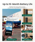 K120 Smart Lock With GPT 3D Fingerprint, 15000mAh Battery Lasting Up To 16 Months, Keyless Entry With Built In WiFi notifications and alerts