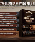 Leather And Vinyl Repair Kit For Car Seats And More All In One With 10 Pigments For Dope Color Matching Easy Instructions To Restore Faux Leather Pleather And Genuine Leather No Experience Needed product box