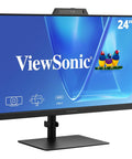 24 Inch IPS Webcam Monitor With 1080P Picture Built In Microphone And 5MP Privacy Camera Windows Hello Facial Recognition 120Hz Refresh Crystal Clear Video Calls Front Speakers USB C HDMI DisplayPort Ideal For Remote Work And Conferencing