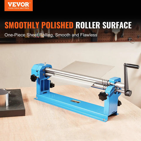 Heavy Duty Slip Roll Machine With 24 Inch Forming Width And 16 Gauge Capacity, Sheet Metal Slip Roller With Two Detachable Rollers