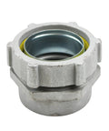 Heavy Duty 3 1/2 Inch Liquid Tight Combo Coupling Fits Imc And Rmc Conduits Like A Charm Malleable Iron Body close-up view