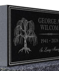 Personalized Granite Memorial Stone For Grave Decor Outdoor Tree Of Life Memorial Plaque Custom Cemetery Marker To Honor Loved One And Find Comfort For The Fam