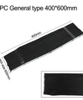 Heavy Duty Telescopic Accordion Way Cover For Milling Machines And CNC Lathes Flexible Rubber Chip Guard And Oil Shield Black 400x600mm