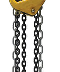 Half Ton Hand Chain Hoist 30 Foot Lift For Garage Shop Or Job Site Heavy Duty Manual Lifting Winch with yellow casing