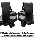 Heavy Duty Indoor Bike Pedals With Adjustable Straps And Dual Spindle Sizes For Peloton Schwinn And Spin Bikes Durable