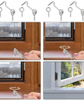 Heavy Duty 2 Inch Cabin Hook And Eye Latch 12 Pack Tough As Nails Zinc Plated Steel Hardware for secure window closure.