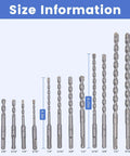 POPTOOL 17-piece cemented carbide drill bit set (YG8C) arranged by size with measurement scale