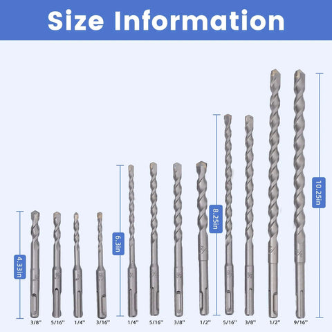 POPTOOL 17-piece cemented carbide drill bit set (YG8C) arranged by size with measurement scale