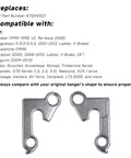 Derailleur Hanger 2 Replacement For ATIDH0021 Dropout, Silver Aluminum Tail Hook, compatible models listed on image
