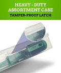 210 Series Six Piece Terminal Screwdriver Set With Partially Insulated Shafts in heavy-duty case with tamper-proof latch