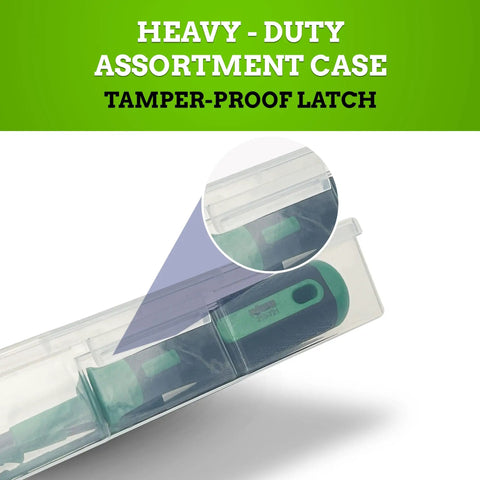 210 Series Six Piece Terminal Screwdriver Set With Partially Insulated Shafts in heavy-duty case with tamper-proof latch