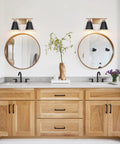 4 Light Black And Gold Vanity Light With Metal Shade Dope Modern Farmhouse Style Over Mirror 30 Inch Bathroom Vanity Lighting