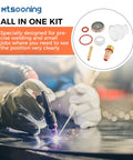 Pro TIG Gas Lens Glass Cup Kit for WP17 WP18 WP26 Torch, includes glass cup, collet body, ideal for precision welding