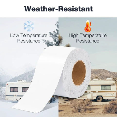4 Inch By 50 Foot RV Sealant Tape White Waterproof Roof Seal Tape With UV And Weatherproof Sealant For RV Roofs Windows Boat Sealing