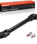 Lower Intermediate Steering Shaft With U Joint For Ford F150 2004 To 2008 And Lincoln Mark LT 2006 To 2008 Replacement Steering Column Shaft Durable Steel Construction Drop In Ready Fits 5L3Z3B676AA And Similar Reference Numbers shown with packaging and bolts