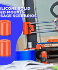 3D printer with 12 Pack 3D Printer Heatbed Mounts Beefy Silicone Leveling Spacers, Heat Resistant Bed Supports on display