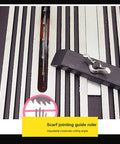 Close-up of scarf jointing guide ruler on Compact Desktop Table Saw With Diamond And Manganese Blades For Slick Wood Or Metal Cuts.