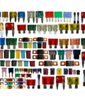 Massive 1000 Piece Car Fuse Kit With Fast Medium And Slow Blow Fuses in color coded storage box