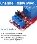 Close-up of Ten Pack 5V Relay Module With Optocoupler Isolation One Channel Switch Board showing input interface and connections.