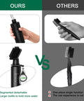 Comparison of Pro Grade All In One Golf Cleaning Kit's water brush with standard single-function brush.