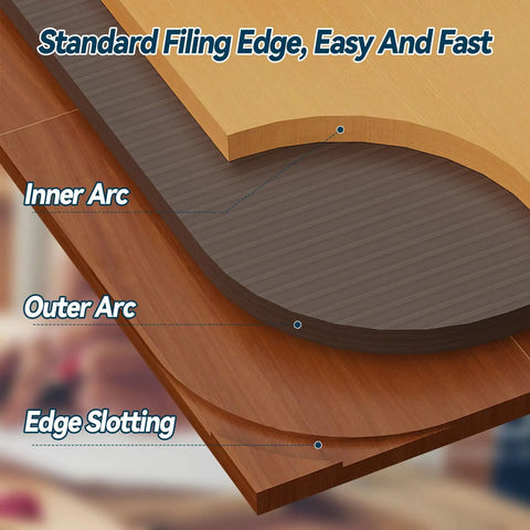 Hella Precise Pro Grade Aluminum Router Corner Radius Template Set Built For Seamless Cabinet Edge Molding And Serious Woodworking Projects That Actually Deliver Rock Solid Results Daily, showing different arc edges.