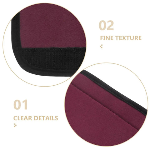 Close-up of Two Pack Detachable Neoprene Pull Up Bar And Barbell Pad Covers with anti-slip grip and fine texture details.