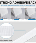 No Drill Adhesive Blackout Curtain Panel For Bedroom And Living Room, Thermal Insulated, adhesive details, high-density nylon
