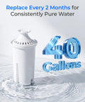 C06 Replacement Filter For Brita And Mavea Pitchers And Dispensers, NSF Certified Water Filter Reduces Chlorine Taste And Odor, Lead Free