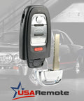 Audi Remote Key Fob Replacement Fits A1 A3 A4 A5 A6 A7 A8 Allroad Q3 Q5 Q7 S3 S4 S5 S6 S7 S8 SQ5 RS5 RS7 Complete Electronic Assembly