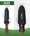 Workhorse Hori Hori Garden Knife With Sheath For Weeding, Planting And Digging, 7 Inch Stainless Steel Blade shown with sheath