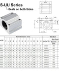 16mm SCS16UU Aluminum Linear Bearing Slide Block Set Closed Pillow Block For CNC And 3D Printer Rails Smooth Motion Table