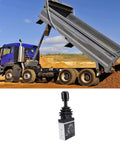 Proportional Dump Truck Valve With Three Holes And Two Working Positions, PTO Switch, Slow Down Tipper installed on hydraulic dump truck