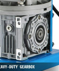 Heavy-duty gearbox of Industrial Auto Wire Stripping Tool Workhorse With 11 Channels And 10 Blades, aluminum construction.