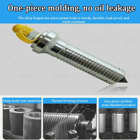 Rig Ready Split Hydraulic Gear Puller Kit With Remote Manual Pump And Heavy Gauge Hose showing the alloy forged one-piece pump body.