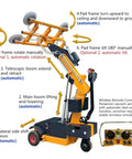 Electric Vacuum Glass Lifter With Hydraulic Arm 300 To 500 Kg Capacity Workhorse Grade Sheet Hoist Machine with remote control features.