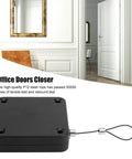 Two Pack Automatic Screen Door Closer Set No Drilling Punch Free Adhesive And Screw Mount with open white office door in background