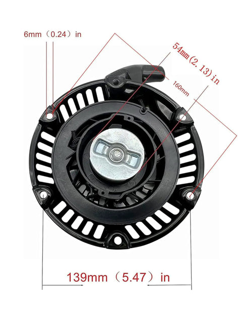 Dimensions of Recoil Pull Start 590607 797276 For Briggs And Stratton CR950 CR750 Engine and Generator