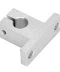 Premium Aluminum Alloy Linear Motion Rail Orientation Support Holds 10 STEM Pieces With High Accuracy And Bearing Capacity For Smooth Sliding Action, close-up of aluminum bracket with hole.