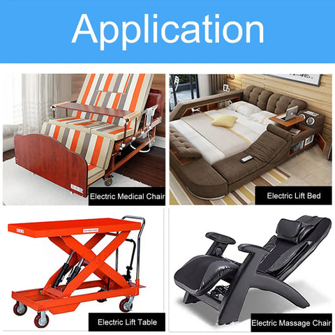 Applications of Go-To Heavy-Duty 24V High-Speed Linear Actuator With 50mm Stroke And 1200N Thrust for lifting in beds and chairs
