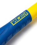 Close-up of Soft Face Sledge Hammer For Auto Shop And Construction Use, ergonomic two-handed grip on 16-inch fiberglass handle.