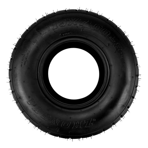 Tubeless Knobby Tire Set 19x7-8 For Mini Bikes Go Karts ATVs Quads And Other 4 Wheelers 4 Ply Z-129 side view