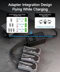 DJI Matrice 4T 4E Parallel Charging Hub For Fast No More Waiting Three Battery Charge In Seventy Two Minutes illustration